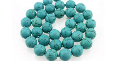 Каменные бусины бирюза (говлит) в Новосибирске