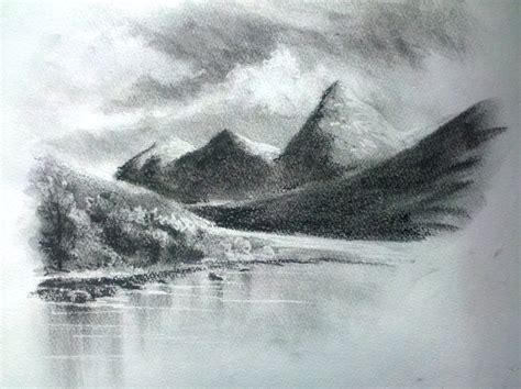 Landscape in charcoal by ronnietucker on DeviantArt