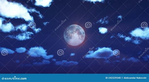 Full Moon At Night Night Sky Stock Illustration Illustration Of Moonlight Cloud 242329348