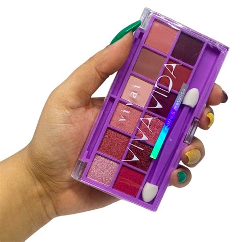 Paleta de Sombras Mattes e Metálicas Viva Vida Vivai Makeup Virtual