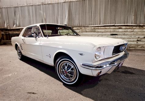 Wimbledon White 1966 Ford Mustang Hardtop