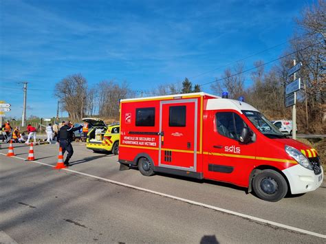 Loire Vougy Collision Entre Une Moto Et Une Voiture Les Deux