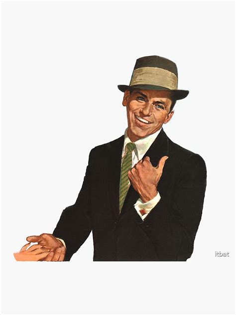 "Frank Sinatra Come Fly With Me" Sticker for Sale by itbat | Redbubble