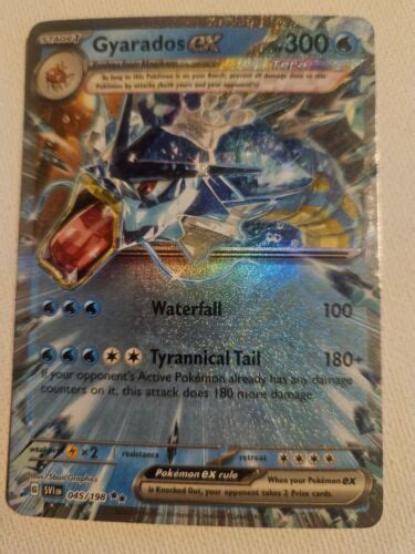 Pokemon Gyarados Ex 045198 Scarlet And Violet Double Rare Holo Ebay