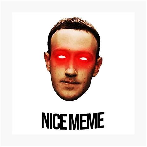 "Mark Zuckerberg Meme" Photographic Print for Sale by jefriyusuf ...