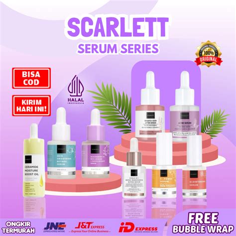 Jual Scarlett Whitening Serum Ready Glowtening Acne Brightly Ever