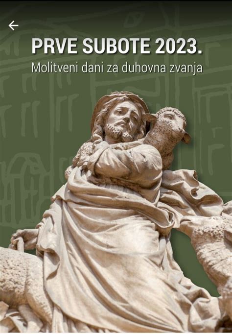 Objavljena liturgijsko molitvena građa Prve subote 2023