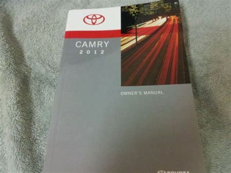 Buy Toyota Camry 2012 Owners Manual In Owings Mills Maryland United