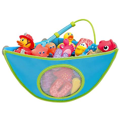 Bath Toy Organizer Storage Bin Baby Bathroom Bag Baby Kids Bath Tub ...