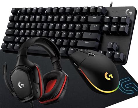 Combo Logitech Teclado G413 Mouse G203 Auricular G332 Pad