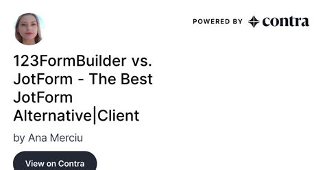 Formbuilder Vs Jotform The Best Jotform Alternative Client By Ana