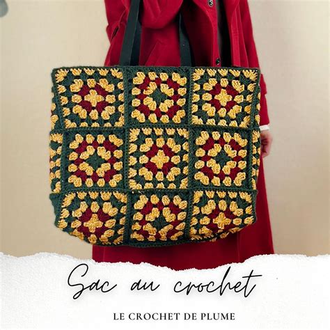 Sac Au Crochet Pdf Cabas Granny Elana Lou Passion Le Crochet De Plume