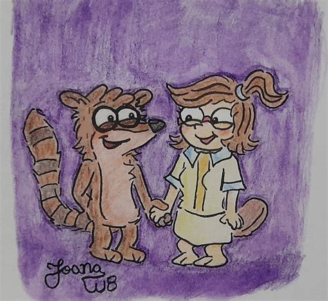 Rigby and Eileen (Regular Show Fanart) by JoanaWB on DeviantArt