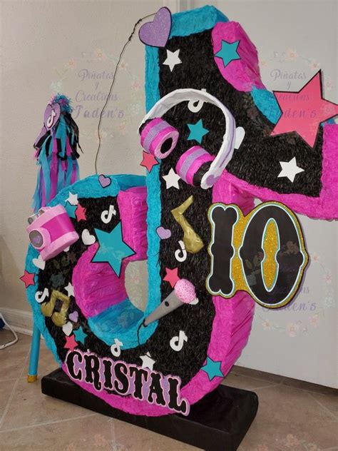 Tik Tok Piñata Diseños De Piñatas Piñatas Para Niños Piñata Infantiles