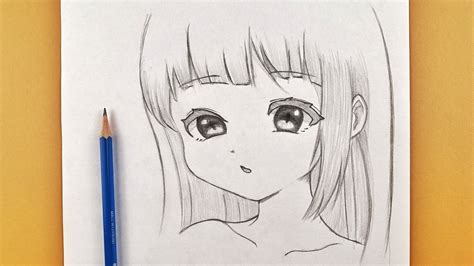 How To Draw Easy Anime Girl Step By Step Anime Drawing Tutorial Youtube