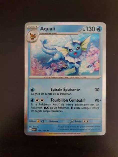 CARTE POKÉMON FR Aquali Holographique 134 165 Ecarlate et Violet 3 5