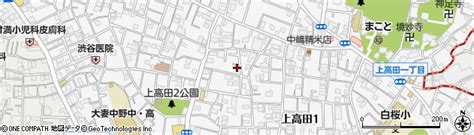 東京都中野区上高田1丁目44 17の地図 住所一覧検索｜地図マピオン