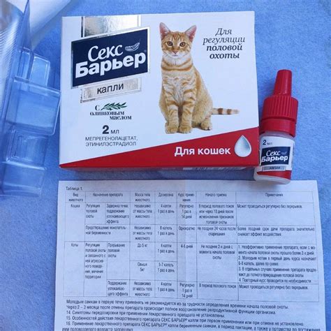 Секс Барьер для кошек и котов: показания и инструкция по применению ...