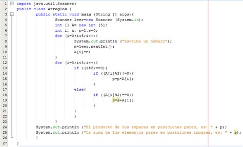 Ejemplo De Un Array O Arreglo En Java