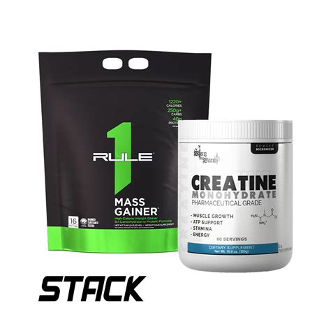 R1 Mass gainer + Creatine STACK - Athletes Nutrition