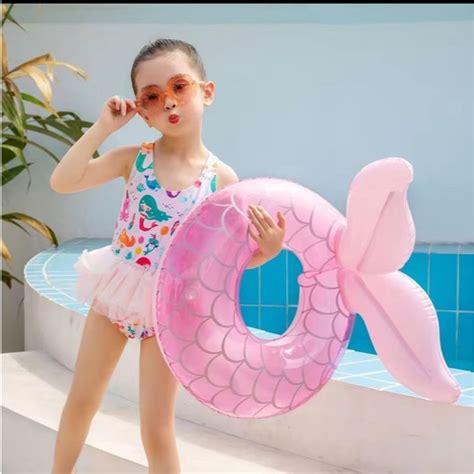 Cauda De Sereia Crianca - Boia Rabo Cauda De Sereia Redonda Infantil Piscina Criança | Shopee Brasil