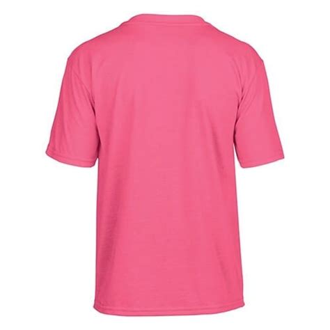 Custom Printed Safety Pink Gildan 42000b Youth Performance T Shirt