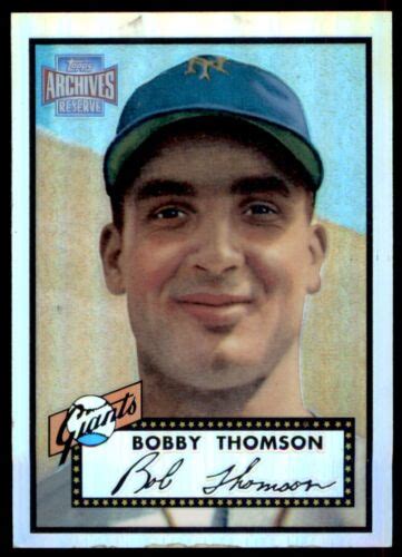 Topps Archives Reserve Bobby Thompson New York Giants Ebay