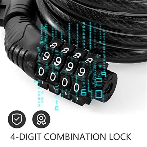 E Scooter Lock Bike Lock Combination Lock Cable Compatible For Xiaomi