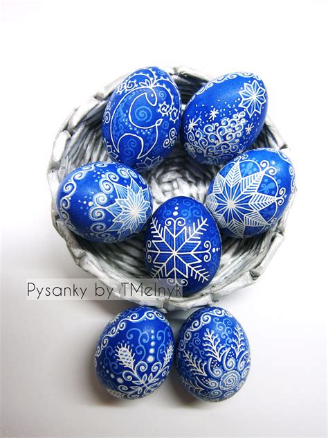 Traditional Pysanka Set Of 7 Egg Christmas Pysanka Ukrainian Easter Egg