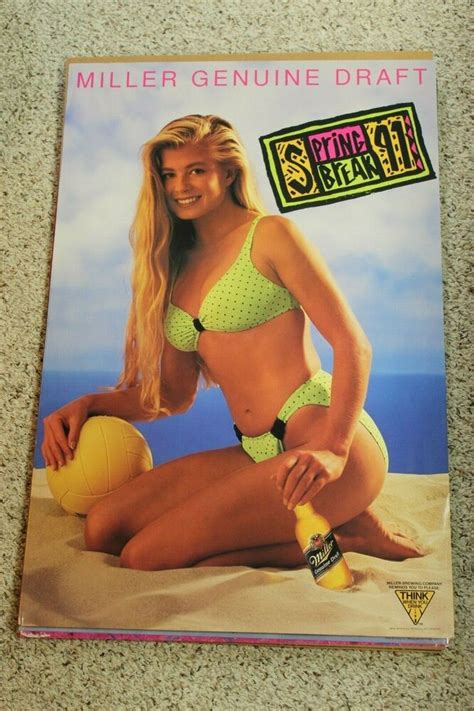 Vintage Beer Poster Lot Of 5 Miller Gen Lite Miller High Life 90s Free Ship Beer Poster