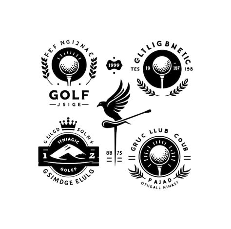 Premium Vector | Set of golf club logos labels and emblems