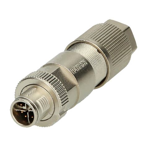 M12 Profinet Connector Shielded Phoenix 1411044 Sac Automation24