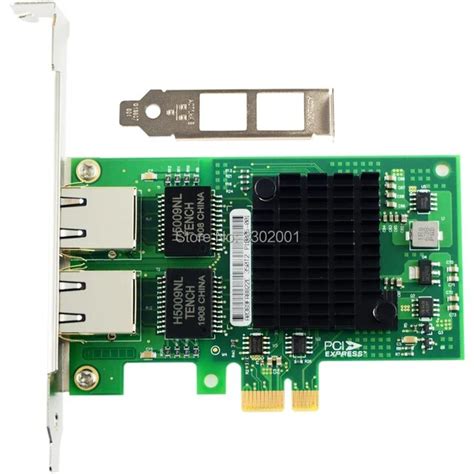 Intel I350AM2 Chip PCI E X1 RJ45 Desktop Dual Port Gigabit Ethernet Lan