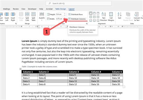 How To Simultaneously Adjust The Widths Of Columns In Excel Templates