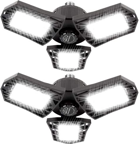 Led Garage Lights Lumen K Daylight W Three Leaf Led