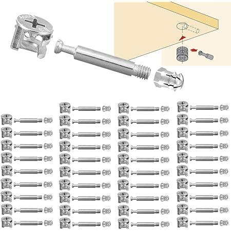 Kit Pezzi Ferramenta Giunzione Mobili Barilotto Mm Grano M