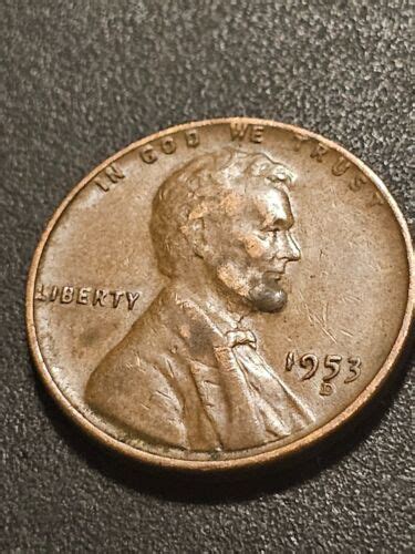 1953 D Repunched Mint Mark Close Mint Mark To Date Wheat Penny EBay