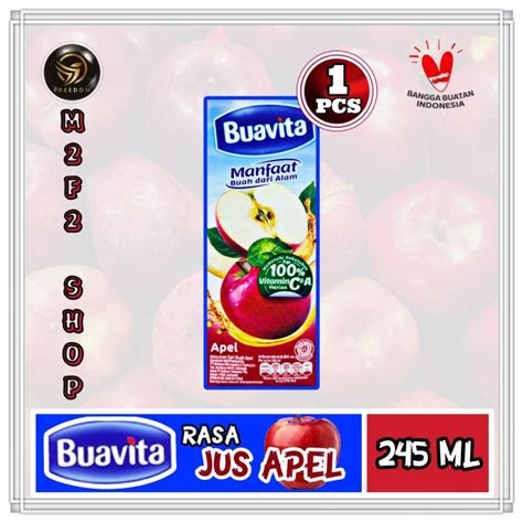 Jual Juice Buavita Jus Apel Apple Ml Harga Satuan Jakarta