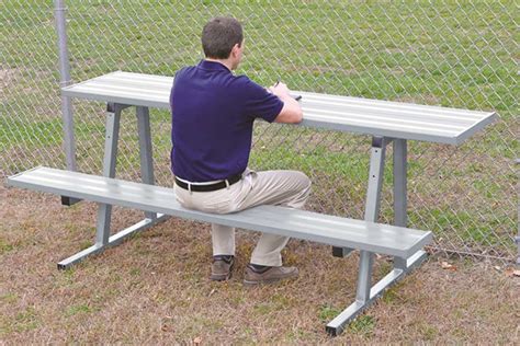 Dugout Benches Aluminum Baseball Bleachers Beacon Athletics