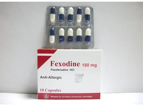 Fexodine 180 180mg Capsule Rosheta Saudi Arabia