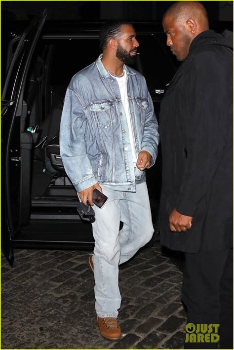 Drake Rocks Denim On Denim Outfit For Amsterdam Premiere After Party