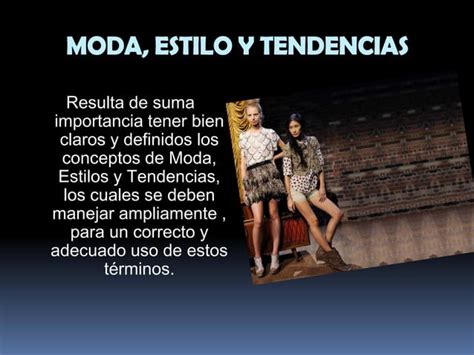 Moda Estilo Y Tendencias Ppt