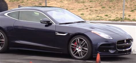 Hellcat Vs Jaguar F Type R Coupe Drag Race Ends With A Bang