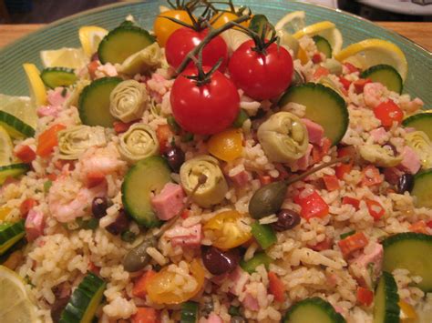 Marie est dans son assiette Salade de riz style paëlla