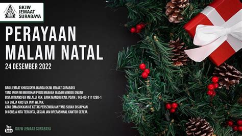 Perayaan Natal Desember Gkjw Jemaat Surabaya Youtube