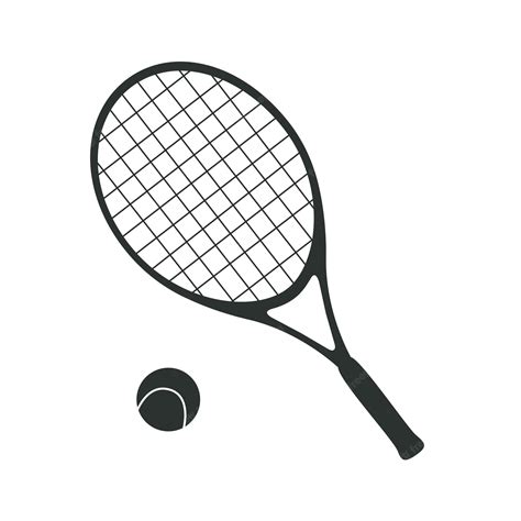 Tennis Racket Clip Art Black And White