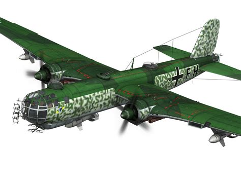 Heinkel He 177 Greif F8FH 3D Model CGTrader