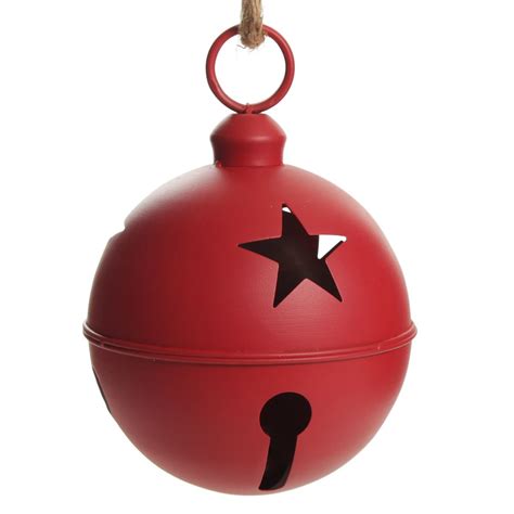 Large Red Metal Bell Decoration The Christmas Cart Buy Online Australia