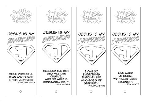 Jesus The Superhero Coloring Pages