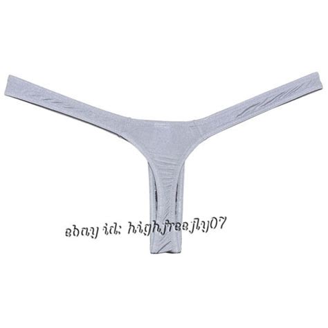 Mens Shiny Bikini Thong Underwear Sexy G String Jockstrap Minimum Coverae T Back Ebay